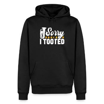 Euphonium Euphoniste - Sweat à capuche Premium bio Homme - noir - Devant - Nico (187cm)