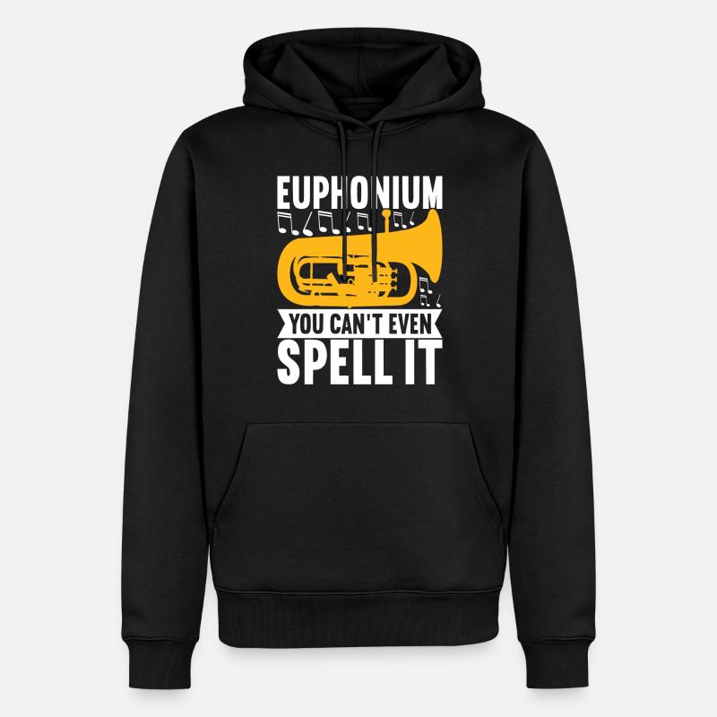 Euphonium Euphoniste - Sweat à capuche Premium bio Homme - noir
