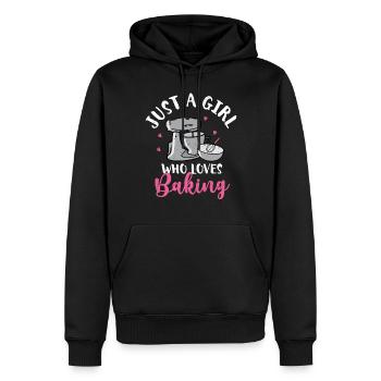 Cupcake - Männer Premium Bio Hoodie - Schwarz - Vorne - Nico (187cm)