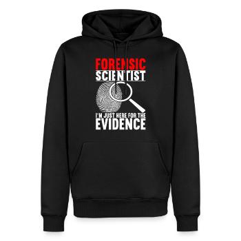 Forensik Forensiker - Männer Premium Bio Hoodie - Schwarz - Vorne - Nico (187cm)