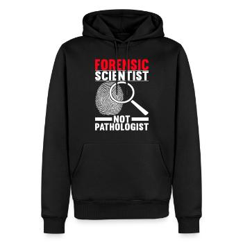 Forensik Forensiker - Männer Premium Bio Hoodie - Schwarz - Vorne - Nico (187cm)