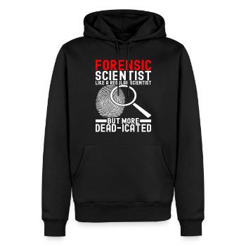 Forensik Forensiker - Männer Premium Bio Hoodie - Schwarz - Vorne - Nico (187cm)