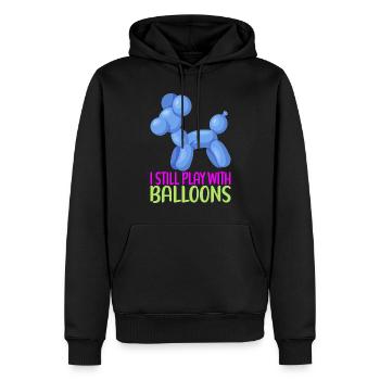 Ballontier Balloon Twisting - Männer Premium Bio Hoodie - Schwarz - Vorne - Nico (187cm)
