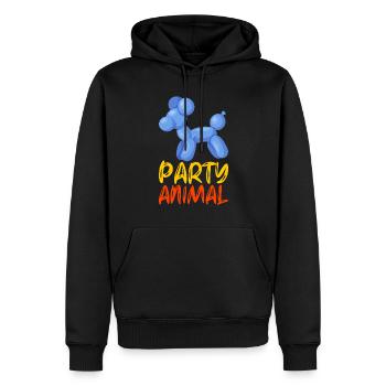 Ballontier Balloon Twisting - Männer Premium Bio Hoodie - Schwarz - Vorne - Nico (187cm)