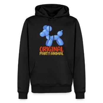 Ballontier Balloon Twisting - Männer Premium Bio Hoodie - Schwarz - Vorne - Nico (187cm)