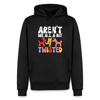 Ballontier Balloon Twisting - Männer Premium Bio Hoodie - Schwarz - Vorne - Nico (187cm)