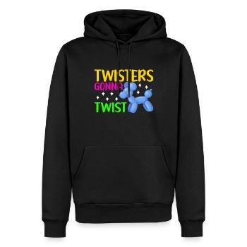 Ballontier Balloon Twisting - Männer Premium Bio Hoodie - Schwarz - Vorne - Nico (187cm)