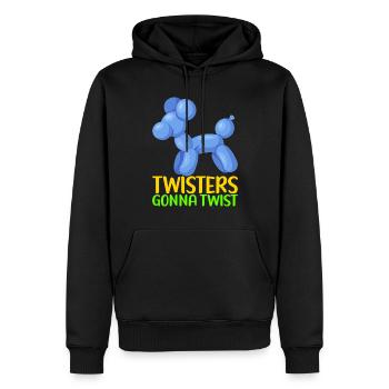 Ballontier Balloon Twisting - Männer Premium Bio Hoodie - Schwarz - Vorne - Nico (187cm)