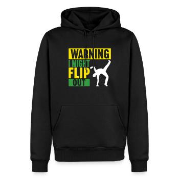 Capoeira Capoeirista - Männer Premium Bio Hoodie - Schwarz - Vorne - Nico (187cm)