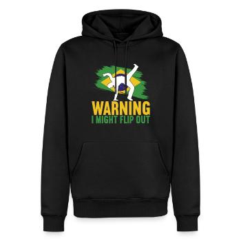 Capoeira Capoeirista - Männer Premium Bio Hoodie - Schwarz - Vorne - Nico (187cm)