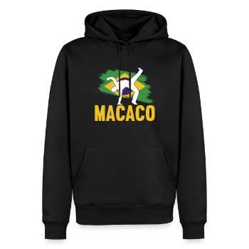 Capoeira Capoeirista - Männer Premium Bio Hoodie - Schwarz - Vorne - Nico (187cm)