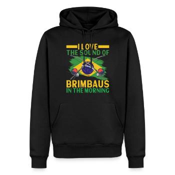 Capoeira Capoeirista - Sweat à capuche Premium bio Homme - noir - Devant - Nico (187cm)