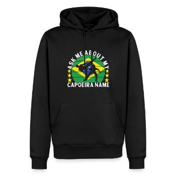 Capoeira Capoeirista - Männer Premium Bio Hoodie - Schwarz - Vorne - Nico (187cm)