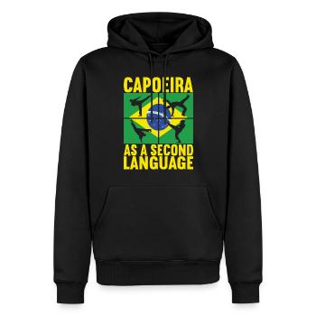 Capoeira Capoeirista - Männer Premium Bio Hoodie - Schwarz - Vorne - Nico (187cm)