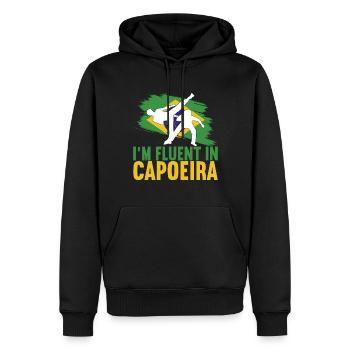 Capoeira Capoeirista - Männer Premium Bio Hoodie - Schwarz - Vorne - Nico (187cm)