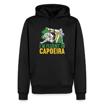 Capoeira Capoeirista - Männer Premium Bio Hoodie - Schwarz - Vorne - Nico (187cm)