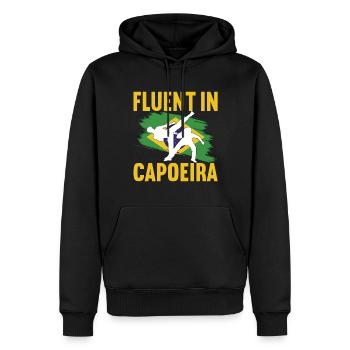 Capoeira Capoeirista - Männer Premium Bio Hoodie - Schwarz - Vorne - Nico (187cm)