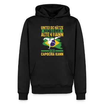 Capoeira Capoeirista - Männer Premium Bio Hoodie - Schwarz - Vorne - Nico (187cm)