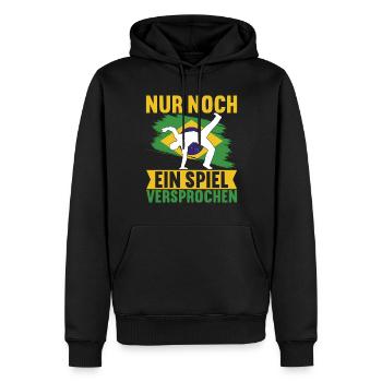 Capoeira Capoeirista - Sweat à capuche Premium bio Homme - noir - Devant - Nico (187cm)