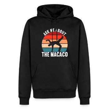 Capoeira Capoeirista - Männer Premium Bio Hoodie - Schwarz - Vorne - Nico (187cm)