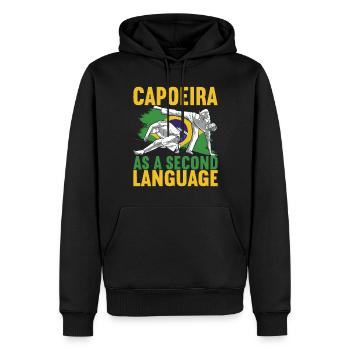 Capoeira Capoeirista - Männer Premium Bio Hoodie - Schwarz - Vorne - Nico (187cm)