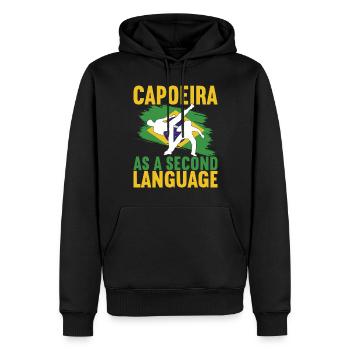 Capoeira Capoeirista - Männer Premium Bio Hoodie - Schwarz - Vorne - Nico (187cm)