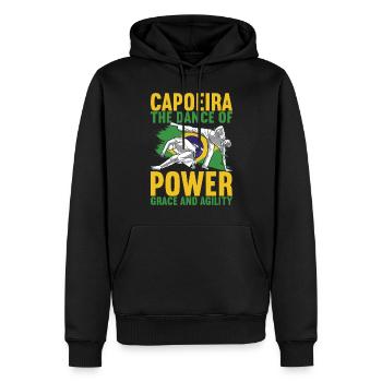 Capoeira Capoeirista - Männer Premium Bio Hoodie - Schwarz - Vorne - Nico (187cm)