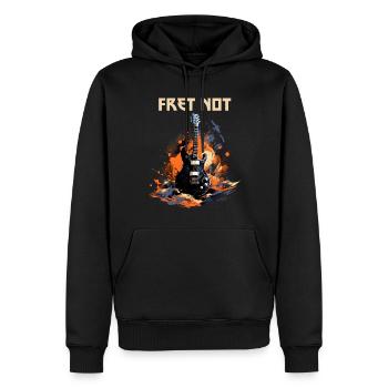Ärgern Sie sich nicht lustig Zitat Gitarrenlehrer - Männer Premium Bio Hoodie - Schwarz - Vorne - Nico (187cm)