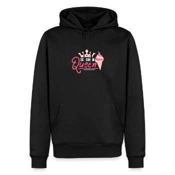 Eiscreme Eis Eiskrem Ice Cream Sommer Geschenk - Männer Premium Bio Hoodie - Schwarz - Vorne - Nico (187cm)