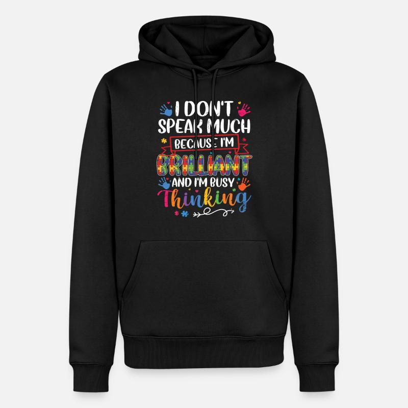Autismus - Männer Premium Bio Hoodie - Schwarz