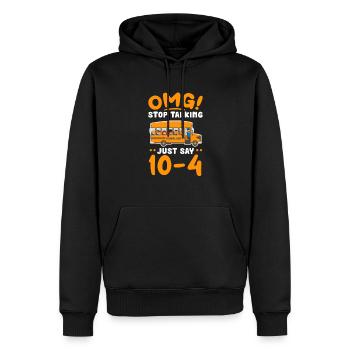 Chauffeur de bus Chauffeur de bus Bus Schuhlbus cadeau - Sweat à capuche Premium bio Homme - noir - Devant - Nico (187cm)