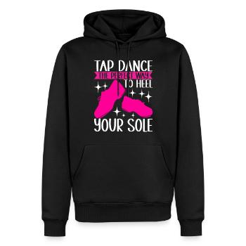 Stepptanz Stepptänzer - Männer Premium Bio Hoodie - Schwarz - Vorne - Nico (187cm)