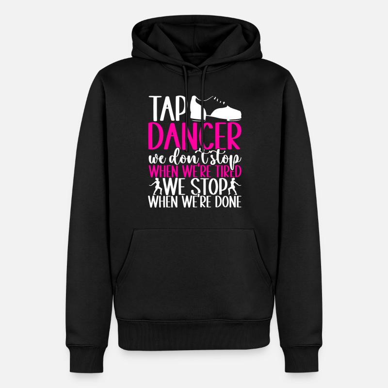 Stepptanz Stepptänzer - Männer Premium Bio Hoodie - Schwarz