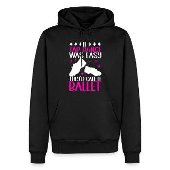 Stepptanz Stepptänzer - Männer Premium Bio Hoodie - Schwarz - Vorne - Nico (187cm)