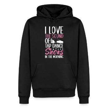Stepptanz Stepptänzer - Männer Premium Bio Hoodie - Schwarz - Vorne - Nico (187cm)
