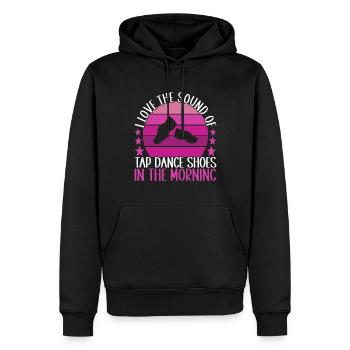 Stepptanz Stepptänzer - Männer Premium Bio Hoodie - Schwarz - Vorne - Nico (187cm)