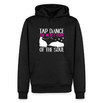 Stepptanz Stepptänzer - Männer Premium Bio Hoodie - Schwarz - Vorne - Nico (187cm)