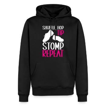 Stepptanz Stepptänzer - Männer Premium Bio Hoodie - Schwarz - Vorne - Nico (187cm)