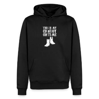 Cowboy Cowboy bottes Western cadeau - Sweat à capuche Premium bio Homme - noir - Devant - Nico (187cm)