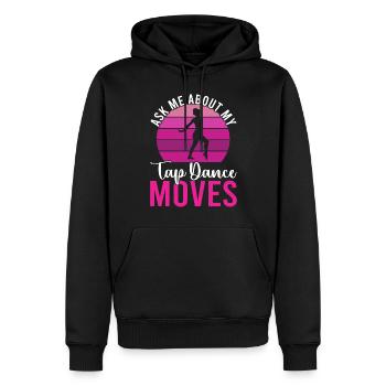 Stepptanz Stepptänzer - Männer Premium Bio Hoodie - Schwarz - Vorne - Nico (187cm)