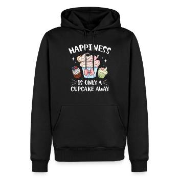 Cupcake Muffin Backen Geschenk - Männer Premium Bio Hoodie - Schwarz - Vorne - Nico (187cm)