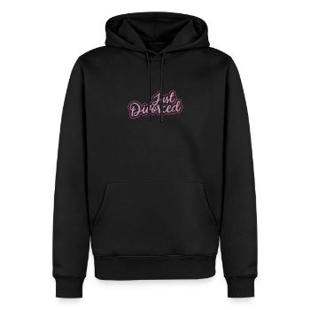 Scheidung - Männer Premium Bio Hoodie - Schwarz - Vorne - Nico (187cm)