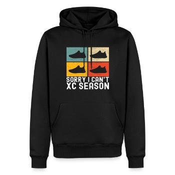 XC Running Lauf Läufer Cross Country - Männer Premium Bio Hoodie - Schwarz - Vorne - Nico (187cm)