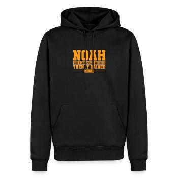 Conspiration Théorie du complot Cadeau - Sweat à capuche Premium bio Homme - noir - Devant - Nico (187cm)