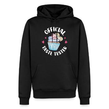 Cupcake - Sweat à capuche Premium bio Homme - noir - Devant - Nico (187cm)