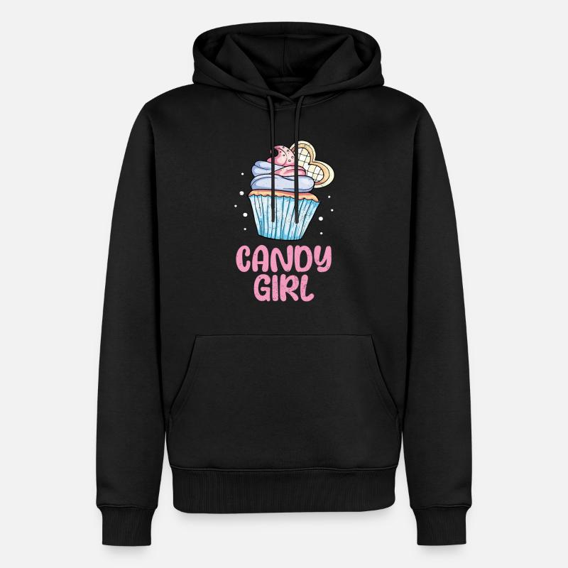 Cupcake - Sweat à capuche Premium bio Homme - noir