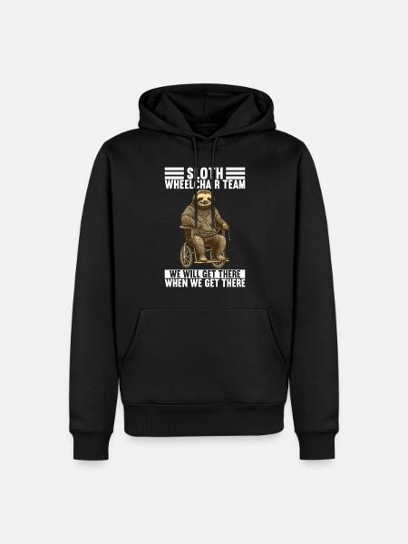 Wheelchair users Wheelchair - Men’s Premium Organic Hoodie - black