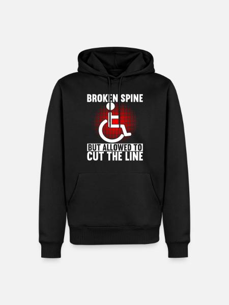 Wheelchair users Wheelchair - Men’s Premium Organic Hoodie - black