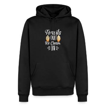Eiscreme - Männer Premium Bio Hoodie - Schwarz - Vorne - Nico (187cm)
