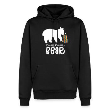 Journée de sensibilisation aux mamans autistes autisme cadeau - Sweat à capuche Premium bio Homme - noir - Devant - Nico (187cm)